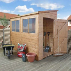 Mercia 8ft X 4ft Premium Shiplap Modular Pent Shed -Westland Shop 13555851 1814949336544615