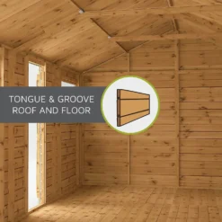 Mercia 10ft X 6ft Premium Shiplap Pent Shed - Including Installation -Westland Shop 13555852 6085011477899477