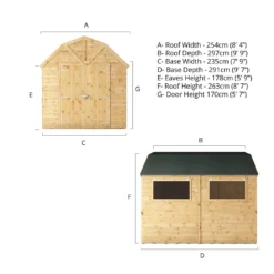 Mercia 10ft X 8ft Premium Shiplap Barn Shed - Including Installation -Westland Shop 13555858 2945043868800006