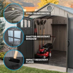 Lifetime Plastic Outdoor Storage Shed - 8x10ft 12 Lifetime Plastic Outdoor Storage Shed - 8x10ft -Westland Shop 13660829 5054949045993247