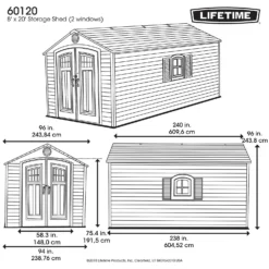Lifetime 8 X 20ft Outdoor Storage Shed - Installation Included 15 Lifetime 8 X 20ft Outdoor Storage Shed - Installation Included -Westland Shop 13911318 1814978028282712