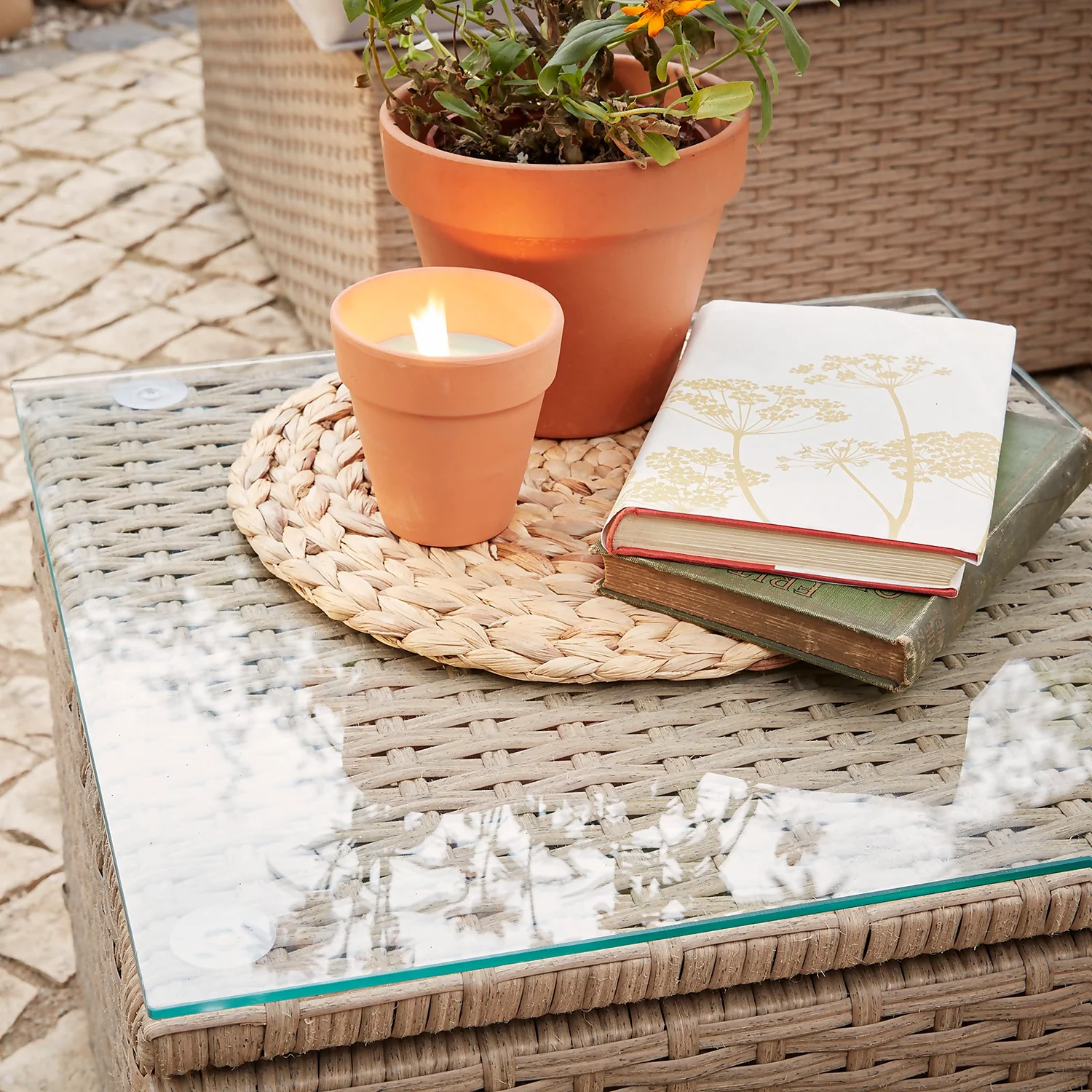 Alexandria Rattan Effect Garden Corner Sofa Set 7 Alexandria Rattan Effect Garden Corner Sofa Set - Image 5