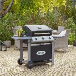 Outback Spectrum Pro 3 Burner Gas BBQ - Black -Westland Shop 13950665 1465022386870883