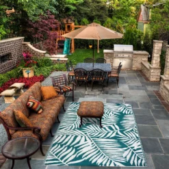 Homebase Outdoor Rug - Teal 120x180cm -Westland Shop 13953333 1274989199482873