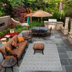 Homebase Outdoor Rug - Grey 160x230cm -Westland Shop 13953337 9194989199353489