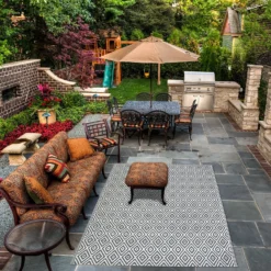 Homebase Outdoor Rug - Grey 240x300cm -Westland Shop 13953340 6054989199320450