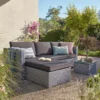 Alexandria Rattan Effect Garden Corner Sofa Set - Ash Grey -Westland Shop 13971225 1525022704323659