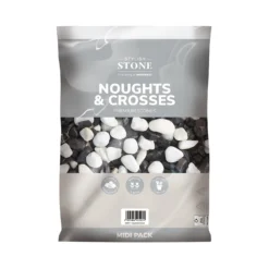 Stylish Stone Noughts & Crosses Decorative Pebbles Midi Bag -Westland Shop 13996137 1375013106844448