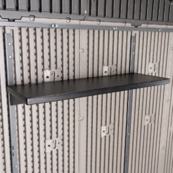 Lifetime 7x7ft Outdoor Storage Shed - Rough-Cut Grey -Westland Shop 13997403 5775000055102387
