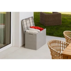 Toomax Garden Storage Box 160L - Warm Grey -Westland Shop 13997480 1485004537275055