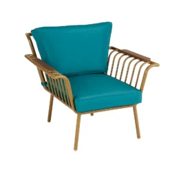 Omari Metal Garden Sofa Set - Teal & Gold -Westland Shop 14005703 8455022638225988
