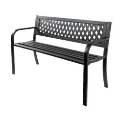 Black Steel Garden Bench 9 Black Steel Garden Bench -Westland Shop 14005779 7435018249610474