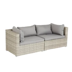 Cairo Grey Rattan Effect Garden Sofa Set -Westland Shop 14005786 1555022102946530