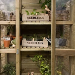 Forest Garden Georgian Wall Greenhouse With Auto Vent -Westland Shop 14013374 1585004556252242