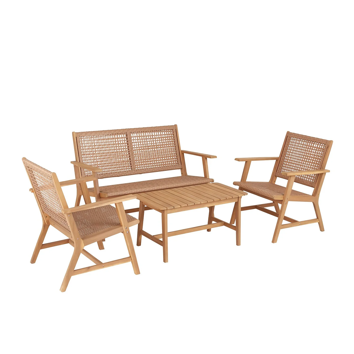 Miri Wooden Garden Sofa Set 4 Miri Wooden Garden Sofa Set - Image 2