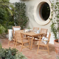 Miri 6 Seater Wooden Garden Dining Set -Westland Shop 14183988 1955022106791384