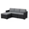 Keter California 3 Seater Outdoor Garden Furniture Chaise Longue - Graphite With Grey Cushions 2 Keter California 3 Seater Outdoor Garden Furniture Chaise Longue - Graphite With Grey Cushions -Westland Shop 14539593 4135041802121423